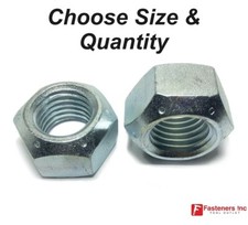 All Metal Top Crimping Cone Lock Nut Grade 8 / C Zinc Plated (Pick Size & Qty) picture