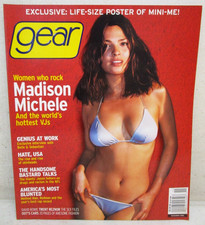 VINTAGE NOVEMBER 1999 GEAR MAGAZINE MADISON MICHELE picture