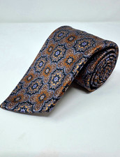 Robert Talbott Carmel Seven Fold #11/40 Silk Medallion Tie 62in picture