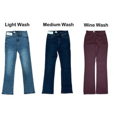 Express Women's Mid-Rise Comfy Stretch Bootcut 5 Pocket Jean picture