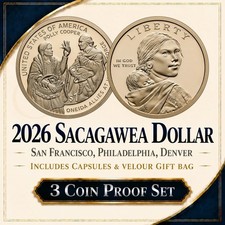2026 Sacagawea Dollar ~ 3 Coin Proof Set ~ US Mint Semiquincentennial Pre-Sale picture
