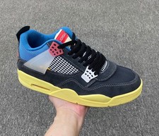 🎉 DC9533-001 Union LA Nike Air Jordan 4 Off Noir Suede Vintage Men's Shoes picture