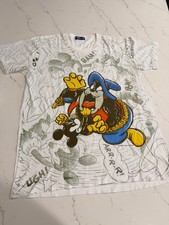 Rare Vintage Tokyo cowboy Disneyland Pete and Mickey tee. Men’s M/ youth XL picture