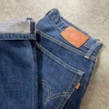 EDWIN 505X Selvedge Wide Denim Indigo W31  Inseam 29.5 in (75 cm) Made in Japan picture