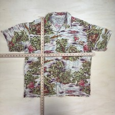 L.L. Bean Hawaiian Camp Shirt Tropical Lagoon Print #llbean #hawaiianshirt #vint picture