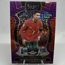 2025-26 Panini Select Cristiano Ronaldo #48 Terrace Purple Mojo picture