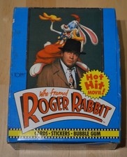 Roger Rabbit (Who Framed) Movie Vintage Bubble Gum Card Box 36 Packs Topps 1988 picture