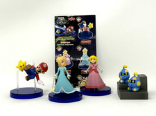 Vintage 2007 Yujin Super Mario Galaxy Desktop Mascot Figure Lot - Mario Peach Ro picture