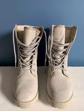 Rothco Men's Beige Suede Combat Boot Speedlace Jungle G.I. Size 9 men's picture