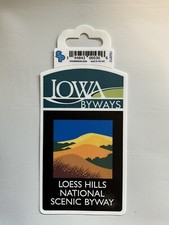 State of Iowa, Loess Hills National Scenic Byway vinyl souvenir sticker. picture