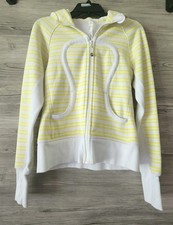 Lululemon Pink Black Striped Scuba Hoodie 6 picture