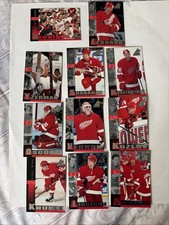 1997-98 Detroit Red Wings Stanley Cup Champs Pinnacle Inside Near Mint lot of 10 picture