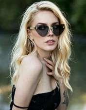 Fendi First Crystal FOL084V1 62‑14‑140 Gold Rimless Sunglasses picture