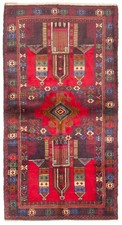 Vintage Hand-Knotted Area Rug 3'3