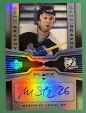 2005-06 Martin St. Louis Upper Deck Black Diamond Gemography Auto #C-SL picture