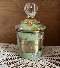 Mackenzie Childs Green Flower Market Mini Canister  picture