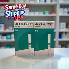 100 Accu-Chek Active Test Strips,From USA Exp:01/2027-NO IMPORT FEE  picture
