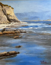 ACEOA 2.5 x 3.5 Matte Print - Realistic Oil Painting Seascape Home Art picture