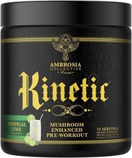 Kinetic Mushroom Enhanced Pre Workout  Ambrosia Collective Tropical Lime picture