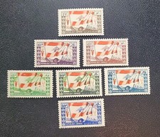 Lebanon 1946 SC 189-196 (8) Complete MH Victory Set Red V (R65) picture