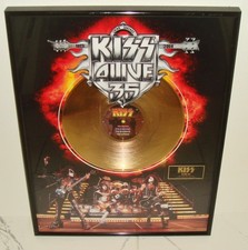 KISS Alive 35  - 24kt Gold Plated Framed Record  NICE Collectible picture