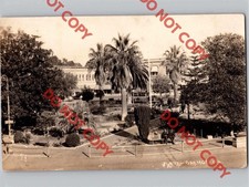 c1910 Orange Circle Glassell St Street Plaza Park California CA RPPC Real Photo picture
