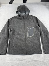 Mountain Hardwear Mens Medium Full Zip Hatcher Wool Jacket Fleece Gray Pockets picture