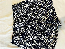 Spanx Pull-On Shorts Bundle (Set of 2) - Clay Zebra & Navy Painted Dot - Size S picture