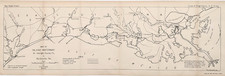 1914 TEXAS - LOUISIANA Coast Map INLAND WATERWAYS - GALVESTON - NEW ORLEANS picture