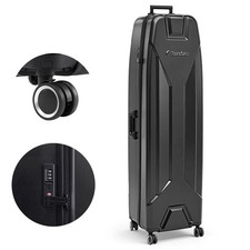 Sturdum Hard Shell Golf Travel Case w/TSA Lock, ABS Cover, Wheels, Fits 48