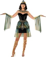 Womens Cleopatra Costume Adult Queen of The Nile Egyptian Dress XS-3XL Halloween picture