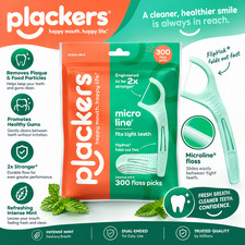 300 CT Plackers Micro Mint Dental Floss Tooth Picks Plastic Oral Teeth Flossers picture