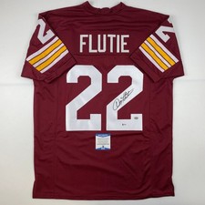 Autographed/Signed Doug Flutie Boston College Maroon Jersey Beckett COA picture