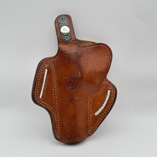 Vintage Galco 9000 Med FR Rev Snap Release Revolver Holster Brown Right Handed picture