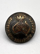 WW1 - WW2 Australian Military Forces Button - Perfection Plate Sydney picture