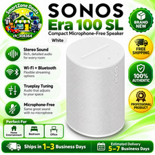 New Sonos Era 100 SL Compact Speaker WiFi Bluetooth Mic-Free Pack 1 - Big Sale🎵 picture