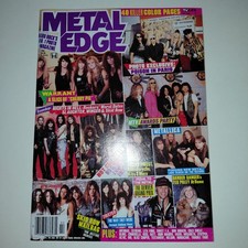 Metal Edge February 1991 Poison Skid Row Trixter Metallica Warrant Testament picture