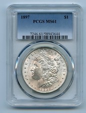 1897 Morgan Silver Dollar $1 | PCGS MS61 | 7 Available picture