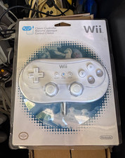 Nintendo Wii Classic Controller White Wireless Official Nintendo Seal RVL-NWV5Z picture