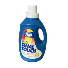 Vintage ULTRA Final Touch Fabric Softener 40oz Bottle Prop Made USA 1993 Lever B picture