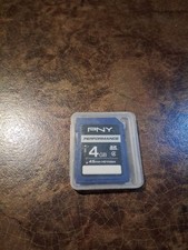PNY Performance 4 GB SDHC card Class 4 (45 min HD Video) used picture