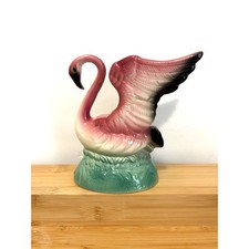 Vintage Mid Century Flamingo Planter, California Pottery Art Deco Vase picture