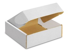Pack of 50 White Tab Locking Literature Mailers 8 X 8 X 2 3/4