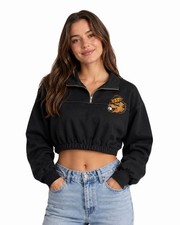 Oregon State University Beavers Cropped Half Zip Longsleeve Lelis Collection XS picture