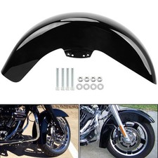 Vivid Black Front Fender Fit For Harley Electra Street Glide Road King 2014-Up picture