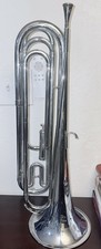 Vintage Getzen Titliest Elkhorn Bugle Single Valve, Silver Plated– Serial F17956 picture