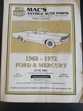 MAC'S Antique Auto Parts Catalog 1960-1972 Ford & Mercury June 2001 edition picture