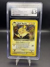 Pokemon Dark Raichu 2002 Legendary Collection Holo Card 7/110 CGC 8.5 picture