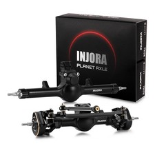 INJORA +4mm Planet Front Rear Axles with Double Joint Shafts & Brass Steering... picture