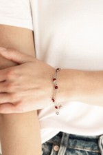 Spotlight Starlight Red Bracelet Paprazzi New picture